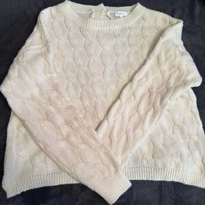 Better Be Ivory Cable Knit Sweater